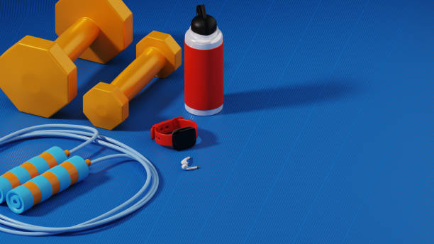 istock Smart Watch And Gym exercise Equipment. 1258417456