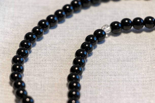 istock Black rosary for Japanese Buddhist temples 1258462669