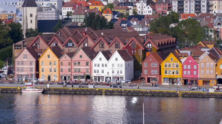 View of historical buildings in Bryggen