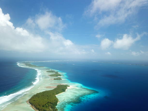 istock Majuro atoll and Majuro town in Marshall islands 1258522835