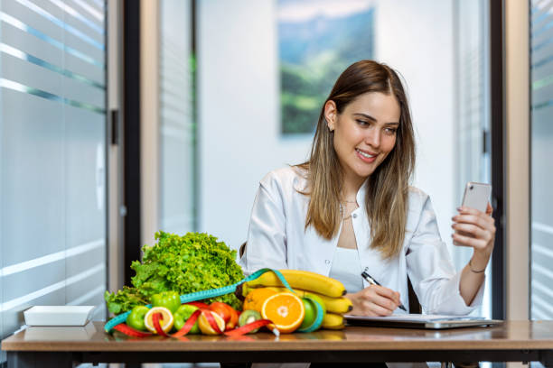 istock Dietician makes video calls with her clients during the covid-19 process. 1258545926