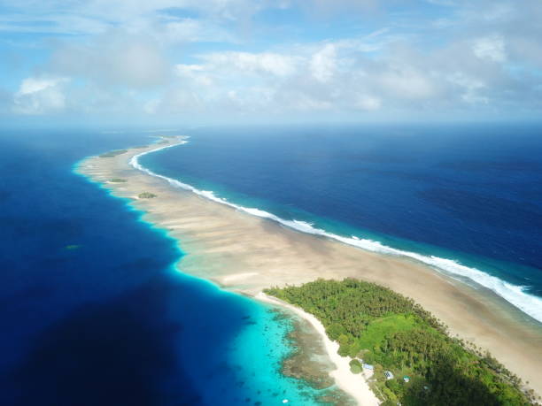 istock Majuro atoll and Majuro town in Marshall islands 1258552825