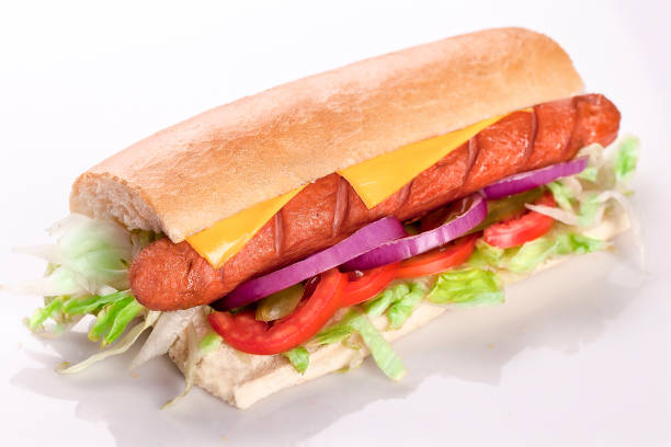 istock hot dog sandwich with cheese 1258563902