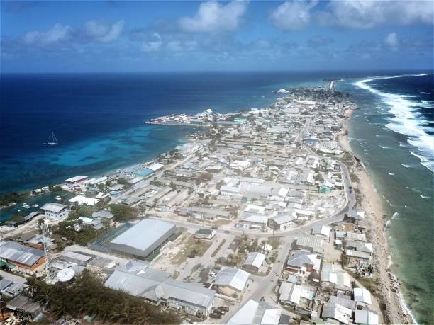 istock Ebeye island at Kwajalein Atoll, Marshall islands 1258567697