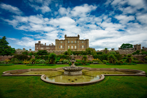 Culzean Castle & Grounds. Culzean is a National Trust Property in Ayrshire, Scotland, UK. Photographed here in the summer using a fisheye lens.