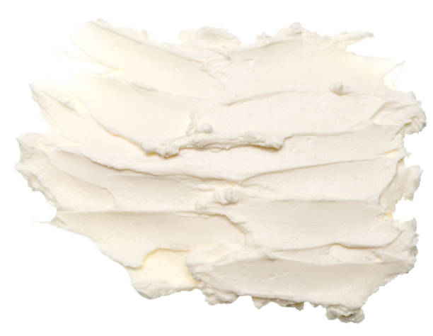 crema di formaggio - single object isolated on white cosmetics make up foto e immagini stock