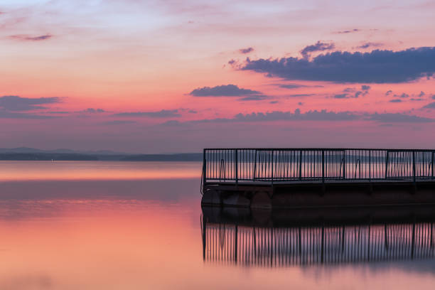 istock Evening view from the shore of Lake Uvilda. 1258701172