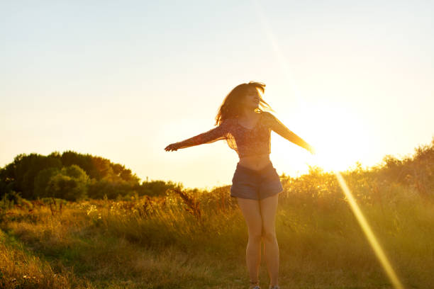 istock Young hippie woman 1258705921
