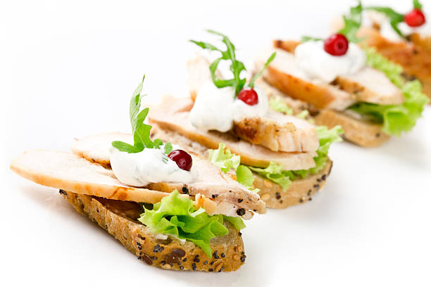 Sandwiches isolated on white