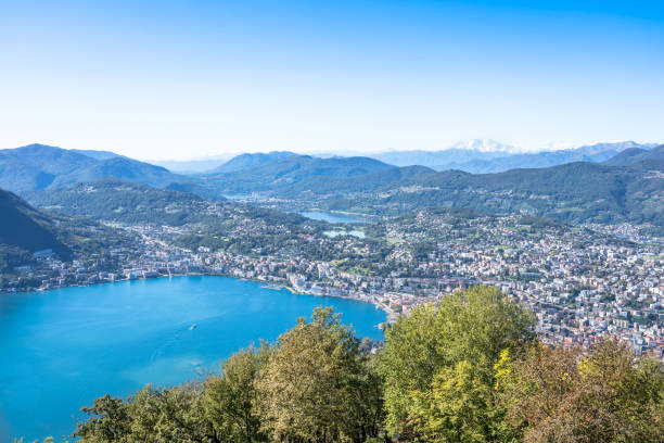 istock Panorama of Lake Lugano, Switzerland 1258745205