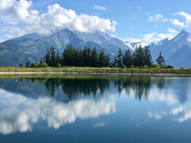 istock Descent down the schmittenhoehe mountain through 3 reservoirs 1258749998