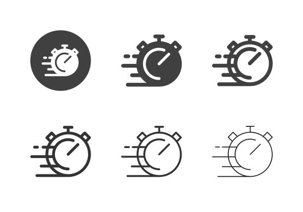 Stop Speed Icons - Multi Series Stop Speed Icons Multi Series Vector EPS File. Rapid stock illustrations