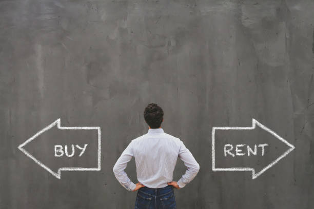 istock buy or rent choice, real estate concept 1258758054