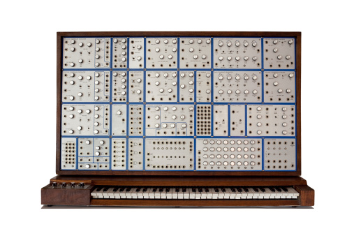 Vintage analog modular synthesizer