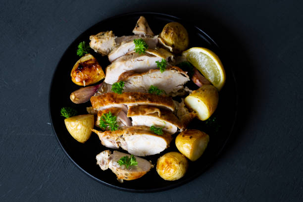 istock Greek Style Roasted Chicken & Potatoes 1258829476