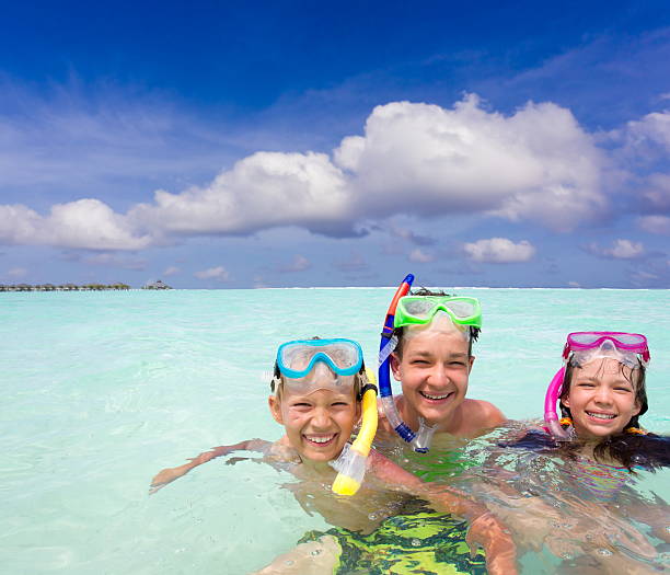 istock Snorkeling Children 125884170