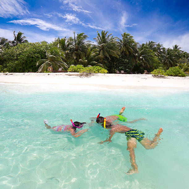 istock Children snorkeling 125884177