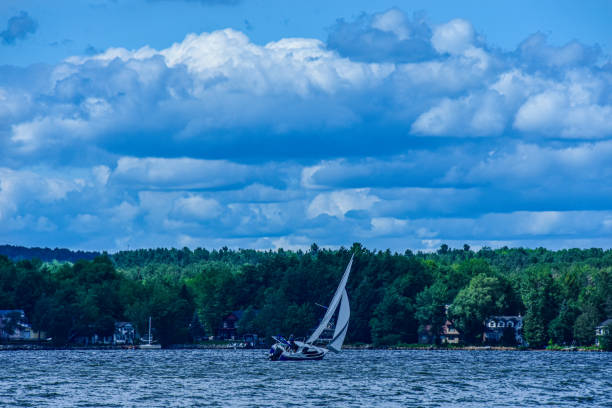 istock Sailing on a beautiful lake 1258908234