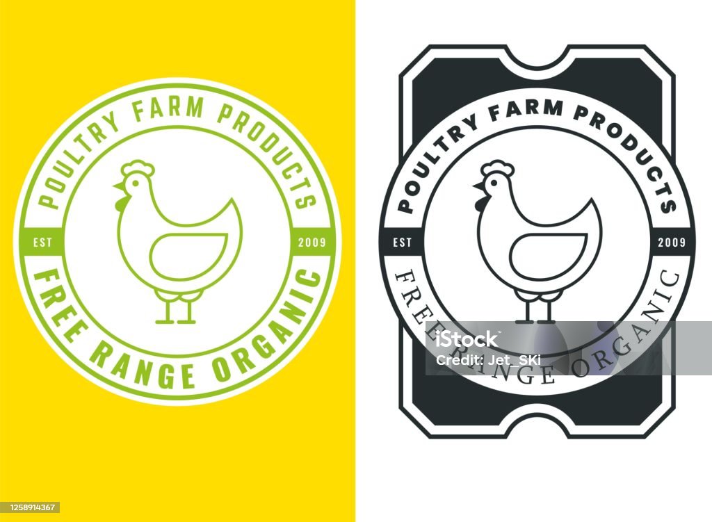 Fresh Chicken Label Organic Chicken Label Poultry Chicken Farm Label For Packaging Eggs Or ...