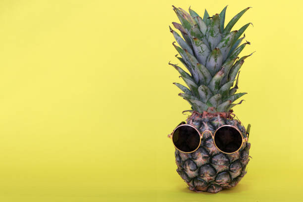 istock Pineapple wearing sunglasses. 1258926874