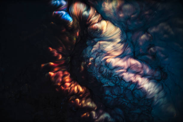 istock Acrylic color paints are in the water 1258950144