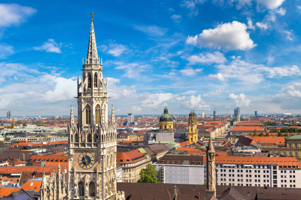 istock Aerial view of Munich, Germany 1258956090
