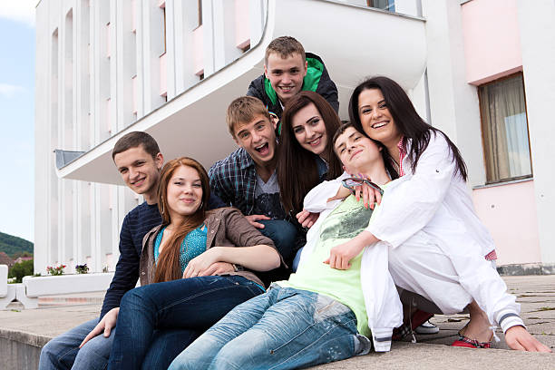 istock Group of students to complete academic year 125896583