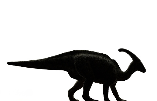 Dinosaur-Parasaurolophus silhouette