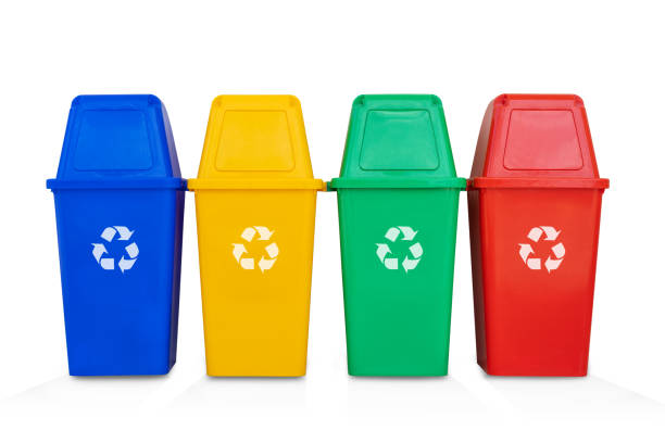 istock four colorful recycle bins isolated on a white background 1258985819