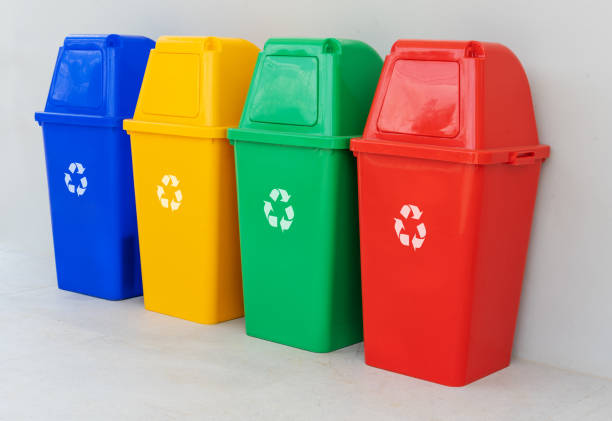 istock four colorful recycle bins 1258985820