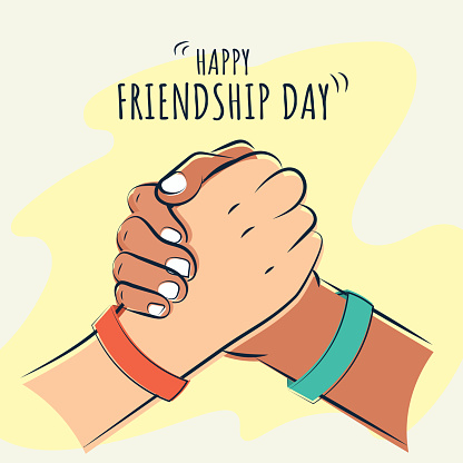 Happy Friendship Day Bắt Tay Áp Phích Minh Họa Vector Hình minh họa Sẵn có  - Tải xuống Hình ảnh Ngay bây giờ - iStock