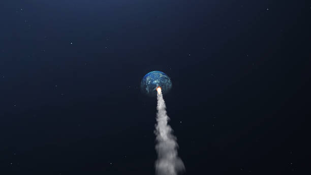 istock Asteroid Meteor bHeading Earth with smoke trail 1259017969