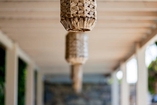 istock The soft design lamp in the hotel balcony. 1259021132
