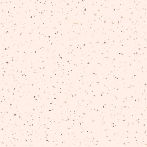 ilustraciones, imágenes clip art, dibujos animados e iconos de stock de patrón abstracto de suelo de terrazo sin costuras. textura de piedra de lujo sobre fondo rosa - marbled effect decor granite backgrounds