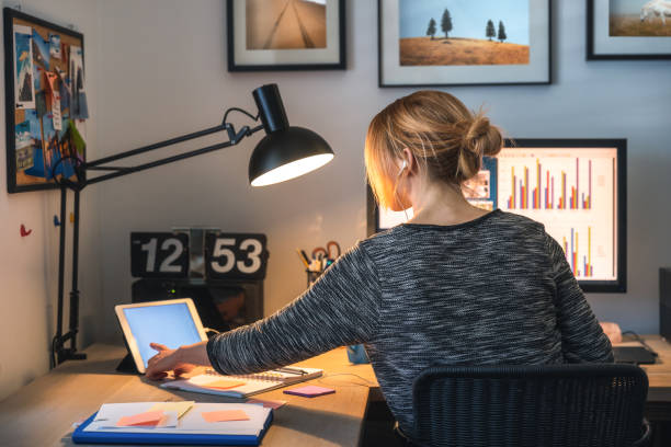 istock Woman Working From Her Home Office 1259031567