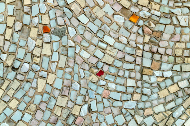 istock Texture of old ceramic mosaic 1259047498