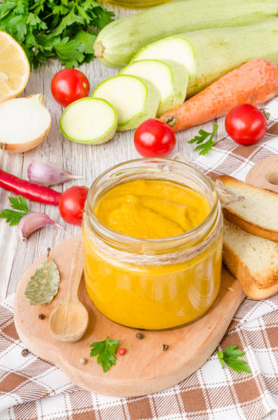 istock Squash caviar with carrot , tomatoes , onion and garlic 1259063253