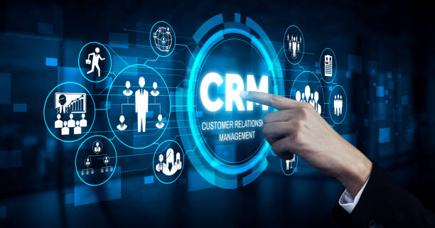 CRM Customer Relationship Management for business sales marketing system concept stock photo
