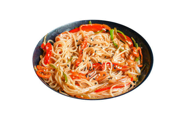 istock rice noodles with vegetables cellophane pasta food background top view copy space for text organic eating healthy 1259089764