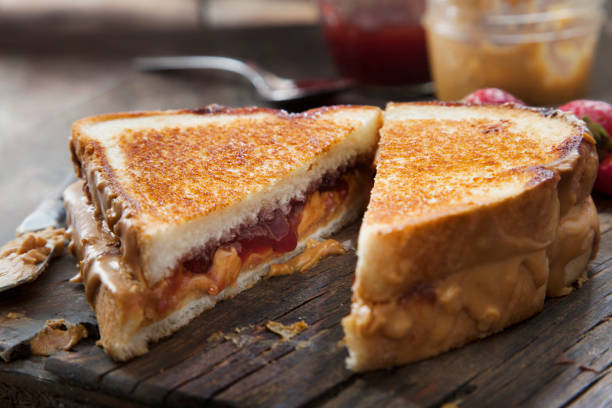 istock Grilled Peanut Butter and Strawberry Jelly Sandwich 1259094968