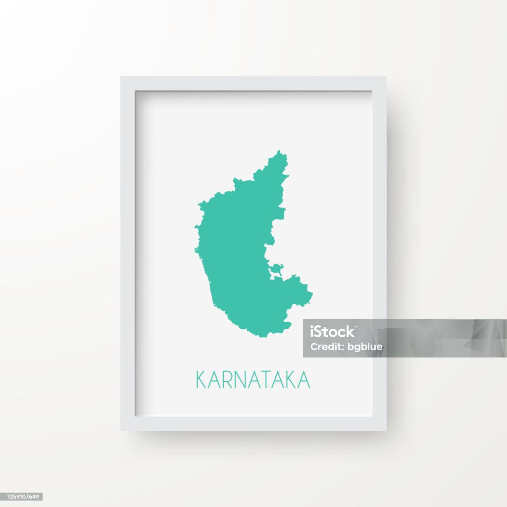 Karnataka Map In A Frame On White Background Stock Illustration - Download Image Now - Bangalore, Map, Abstract - iStock Karnataka Map In A Frame On White Background Stock Illustration - Download Image Now - Bangalore, Map, Abstract - iStock