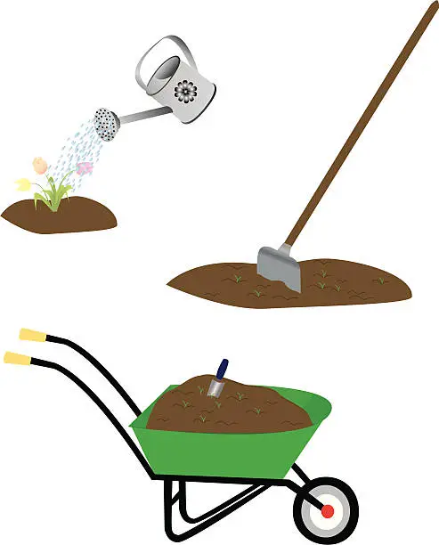 Vector illustration of Gardening