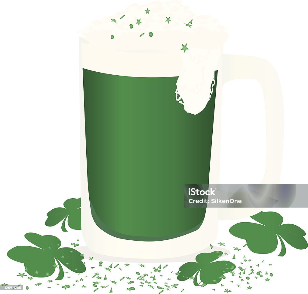 Green Beer  Alcohol - Drink stock vector