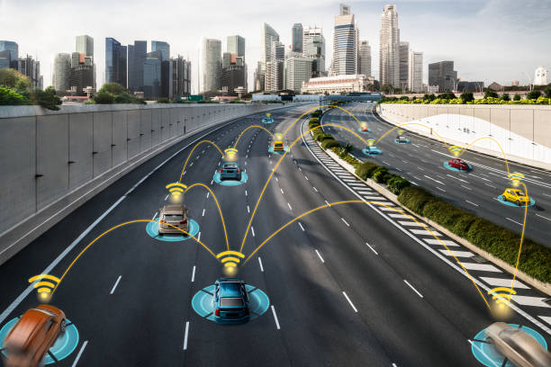 istock Autonomous car sensor system concept for safety of driverless mode car control 1259141647