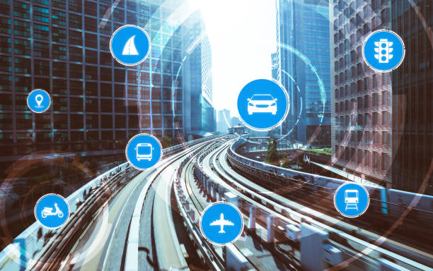 istock Smart transport technology concept for future car traffic on road 1259145127