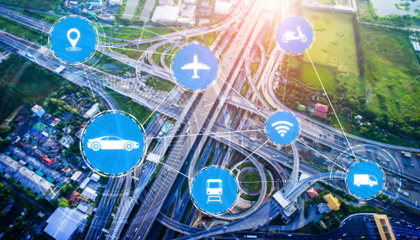 istock Smart transport technology concept for future car traffic on road 1259145221