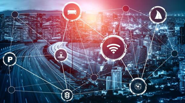 istock Smart transport technology concept for future car traffic on road 1259145341