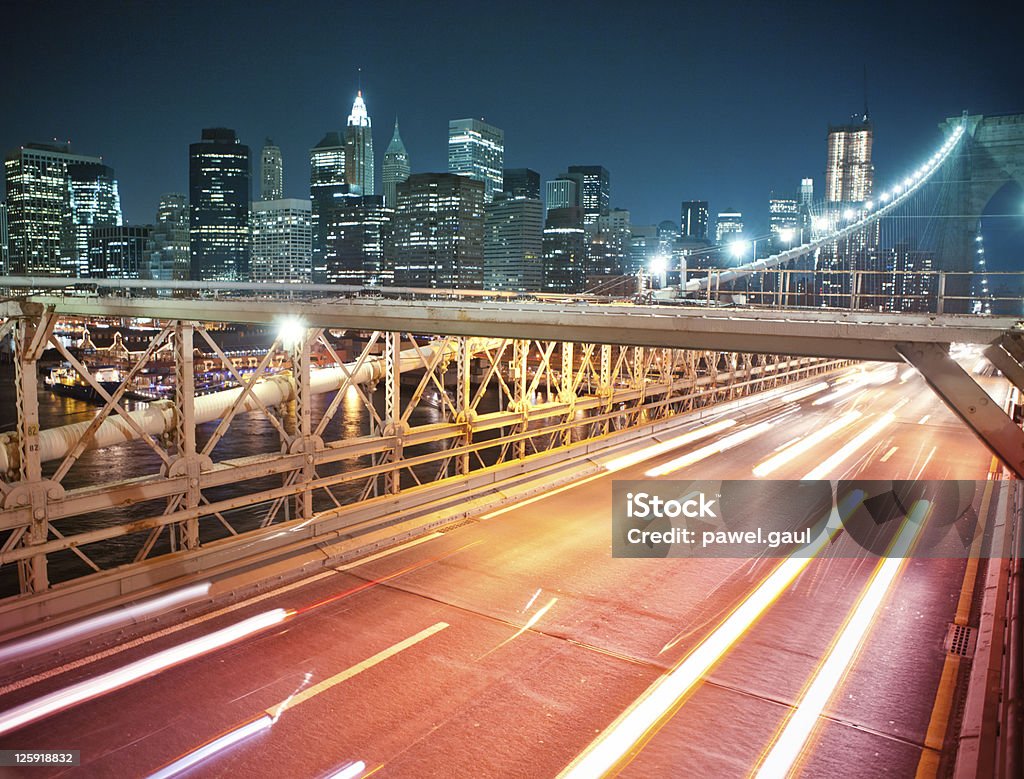 Brooklyn bridge, por diária - Foto de stock de Arquitetura royalty-free