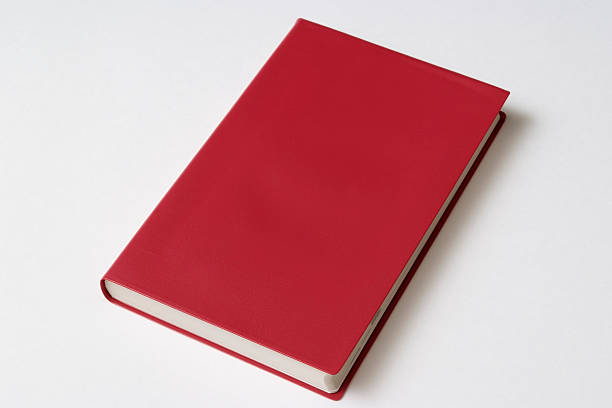 istock Isolated shot of red blank book on white background 125919144