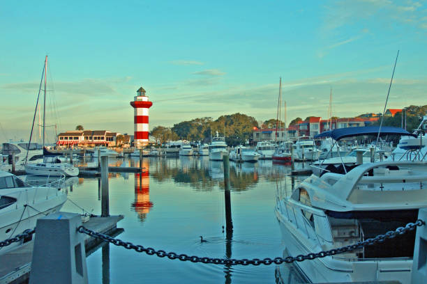 istock Lighthouse-Harbor Town-Hilton Head Island SC-Sunrise 1259203793